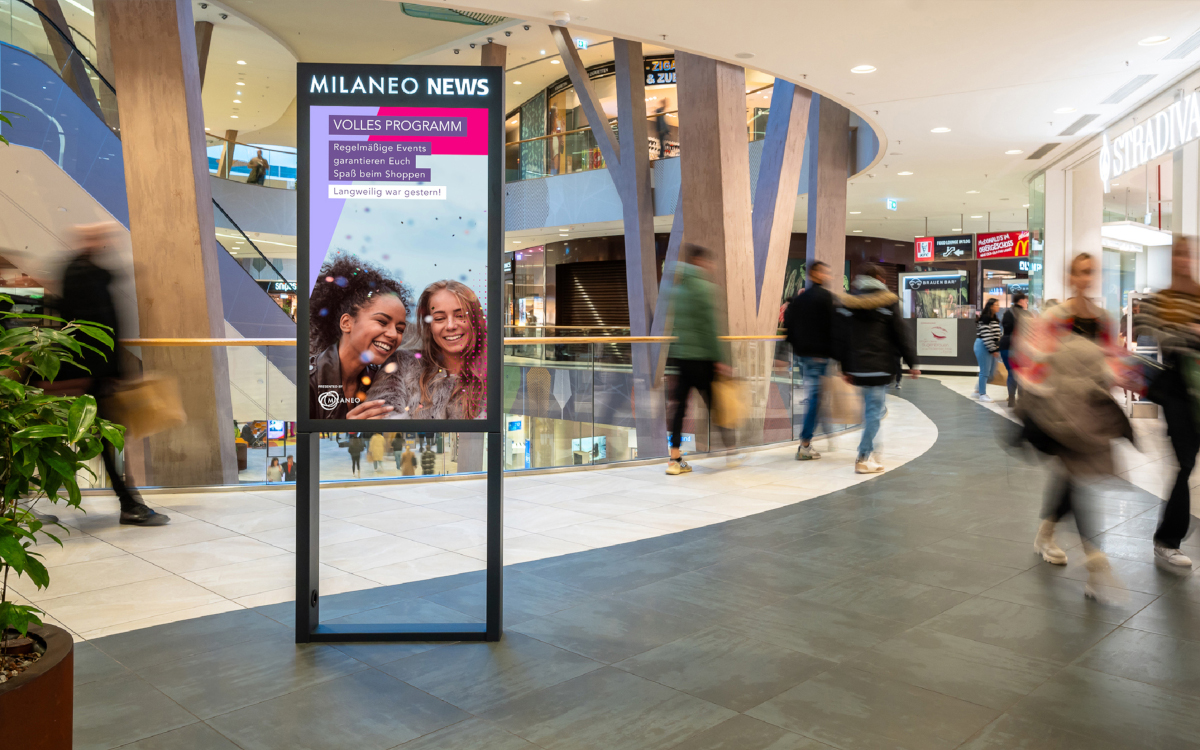 In mehr als 70 Standorten hat ECE bisher sein DCNC-Digital Signage-Netzwerk installiert. (Foto: ECE Marketplaces GmbH & Co. KG)