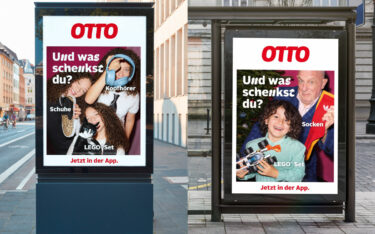 Sowohl auf analogem also auch auf digitalem OoH zu sehen: die Otto Weihnachtskampagne 2024 (Fotos: OTTO)