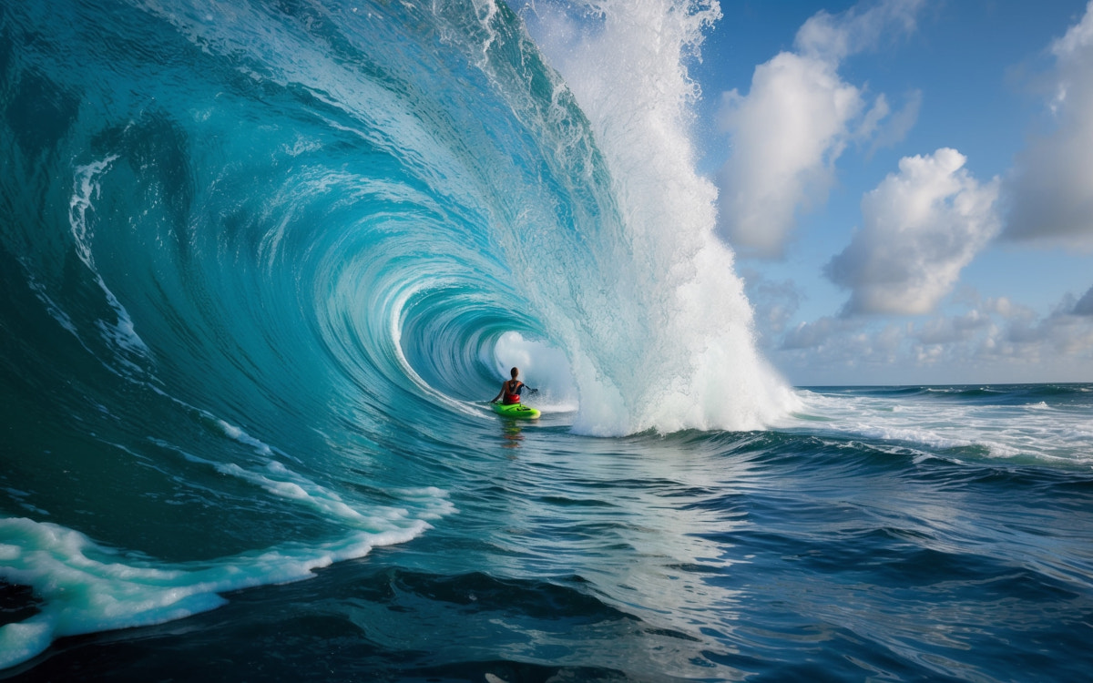 "Big Waves in a Calm Sea" von Gilang Ramadhan gewinnt die 5. Colorpro Awards in der Kategorie Generative AI. (Foto: Gilang Ramadhan/ViewSonic)