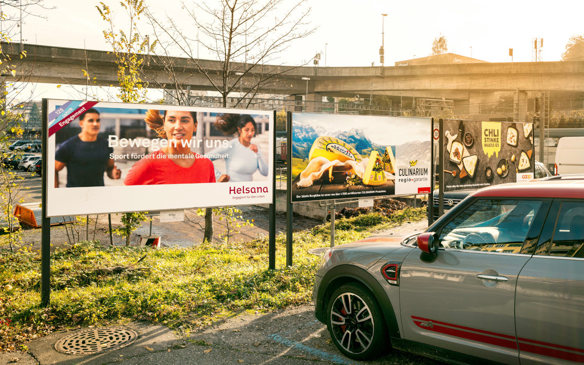 St. Gallen verfügt als achtgrößte Stadt der Schweiz über mehr als 600 Plakatflächen. (Foto: Goldbach Neo)