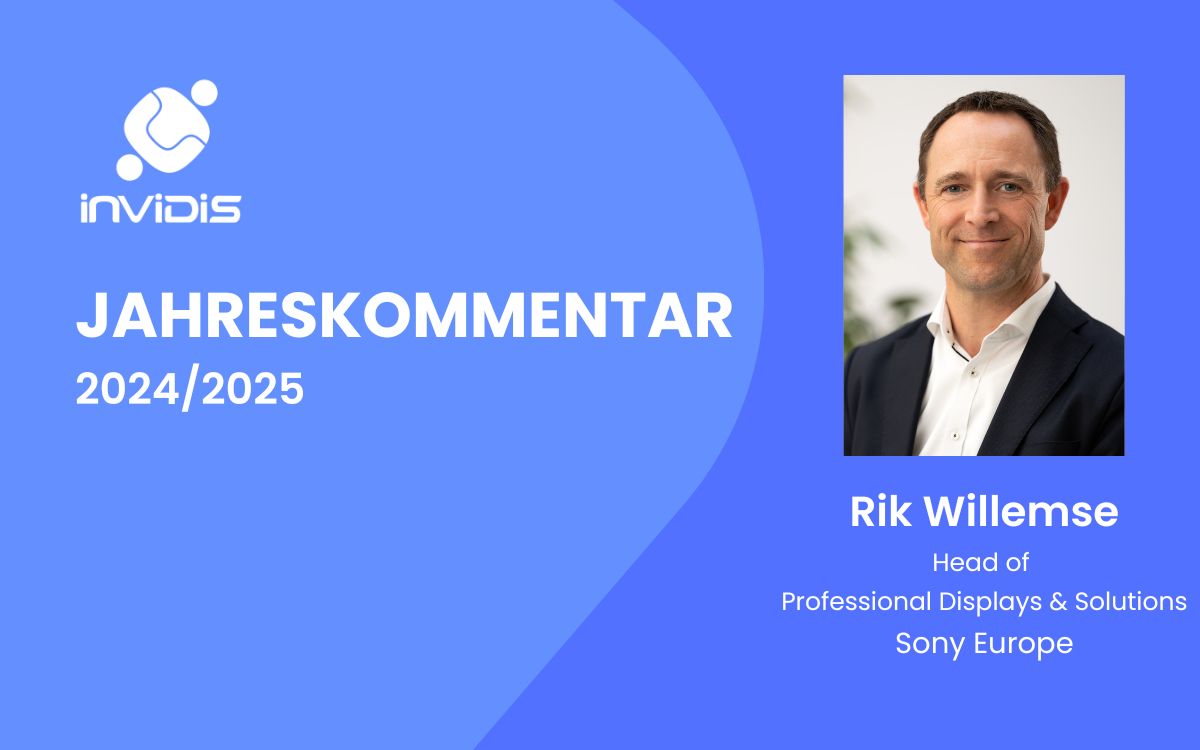 Rik Willemse, Head of Professional Displays & Solutions Europe bei Sony, im invidis Jahreskommentar 2024/2025 (Foto: Sony)