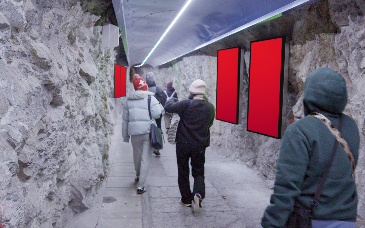 Mountain-E-Panels im Jungfraujoch-Tunnel (Bild: APG|SGA)