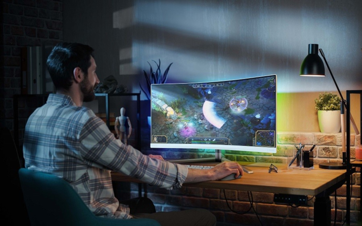 Für Gaming gemacht: der Evnia 34M2C5501A (Foto: MMD/Philips)