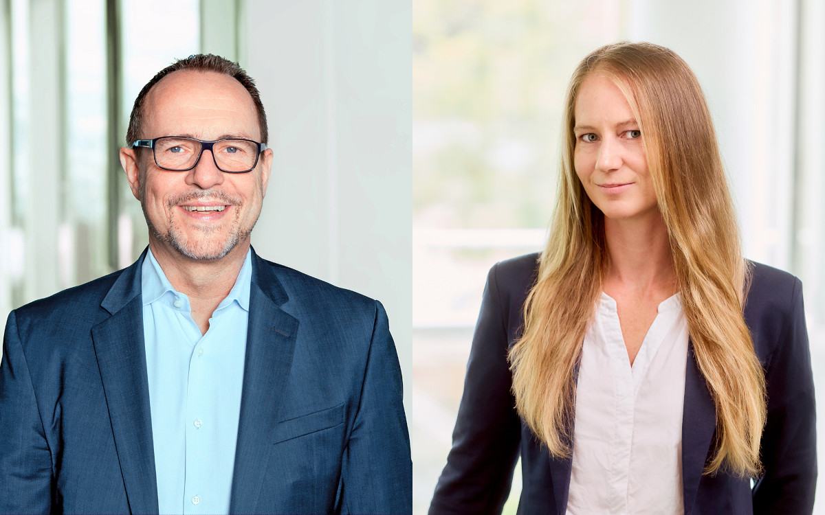 Goldbach Germany wird aufgeteilt: Frank Möbius übernimmt die Führung von Goldvertise, Claudia Zayer von Eisbach Media. (Fotos: Goldbach Group)