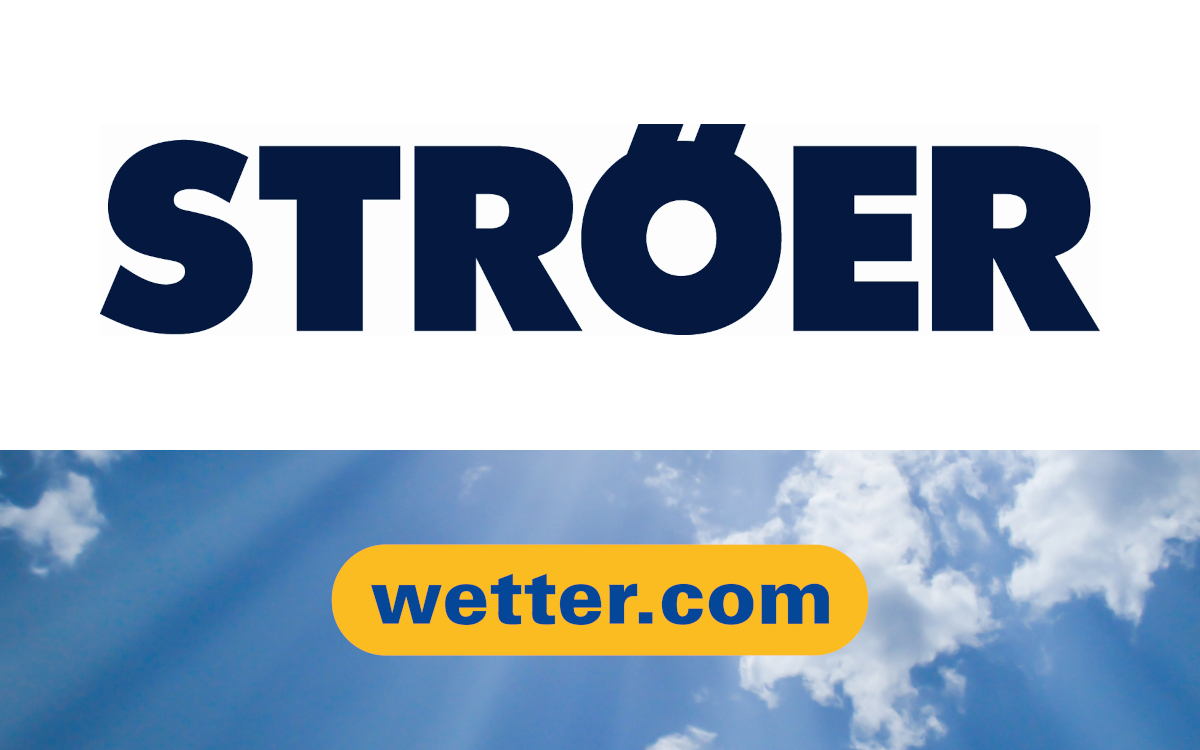 Ströer übernimmt die Direktvermarktung von Wetter.com (Logos: Ströer, wetter.com)