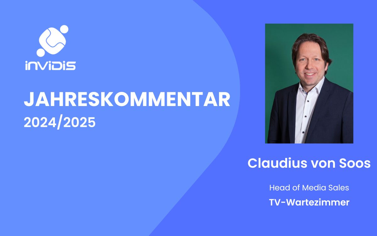 Claudius von Soos, Head of Media Sales bei TV-Wartezimmer, im invidis Jahreskommentar 2024/2025 (Foto: TV-Wartezimmer)