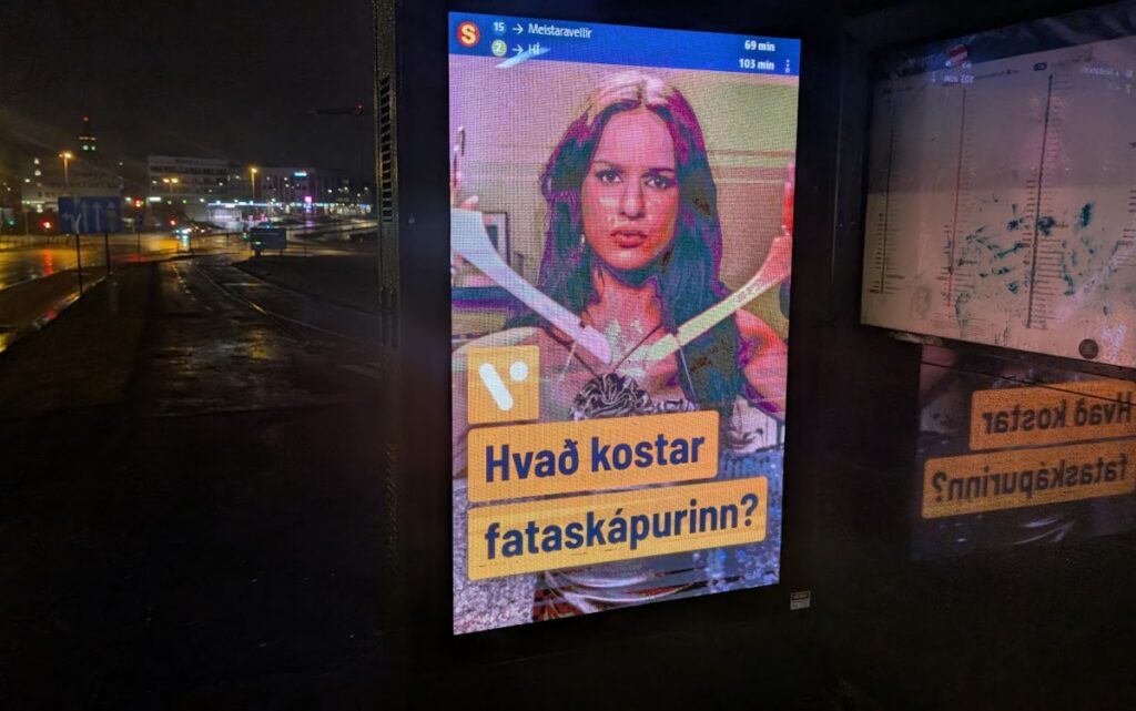 Billboard DooH in Reykjavik (Foto: invidis)