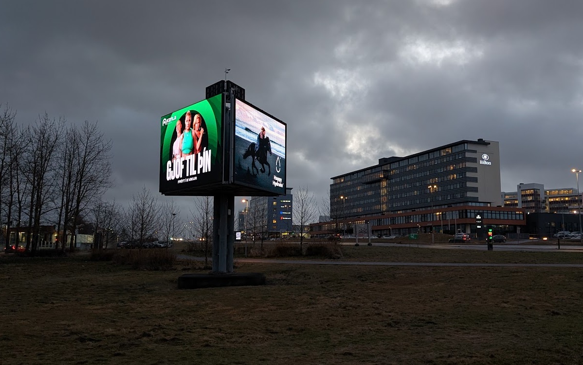 Billboard DooH in Reykjavik (Foto: invidis)