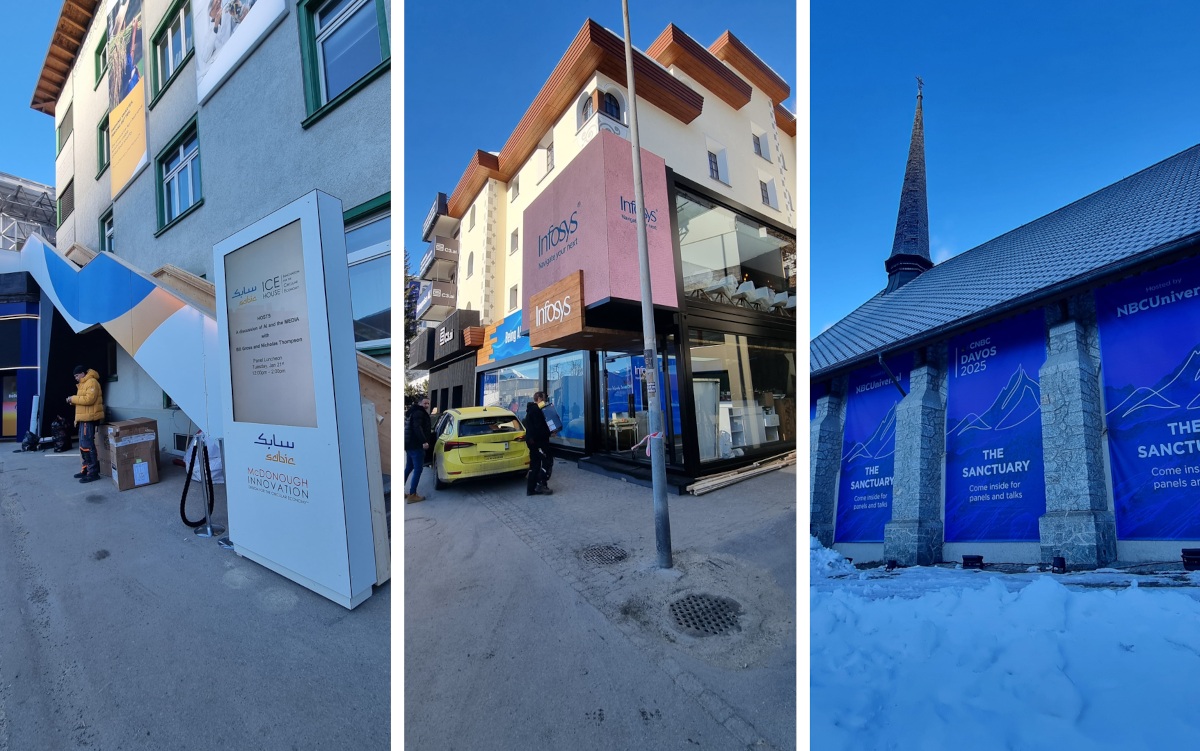 WEF-Aufbau in Davos (Foto: invidis)