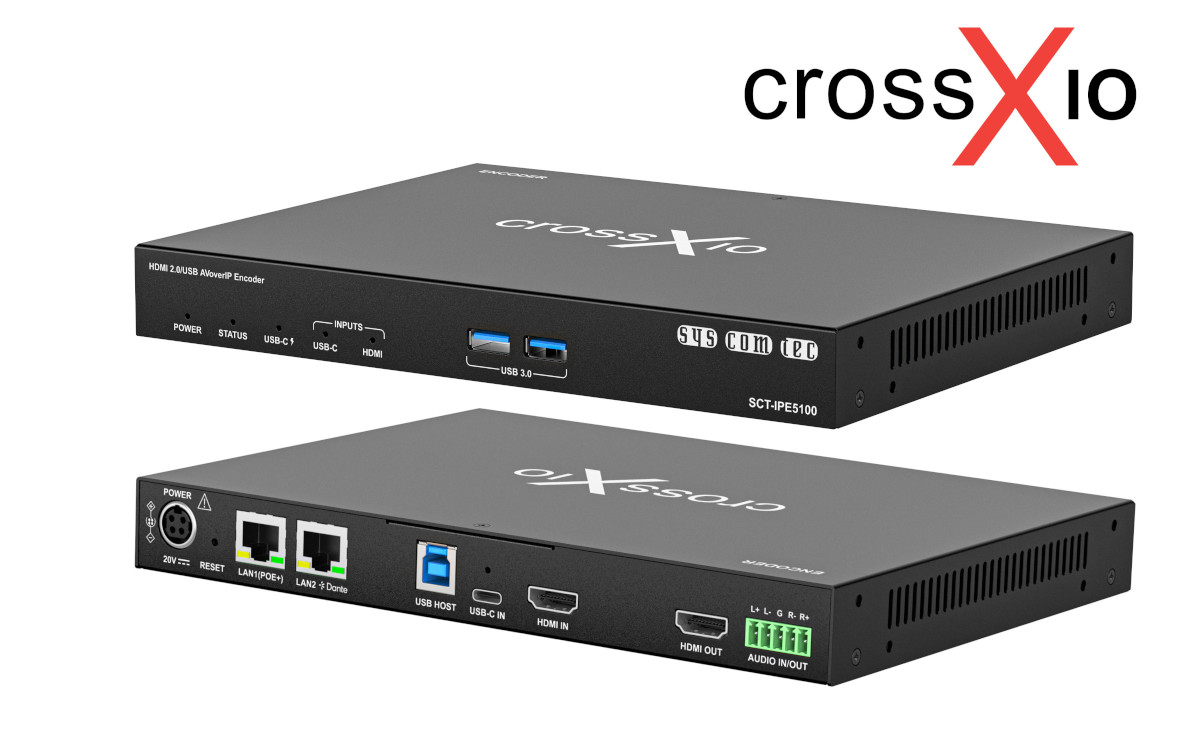 Syscomtec stellt das AV-over-IP-System Crossxio vor. (Bild: syscomtec distribution)