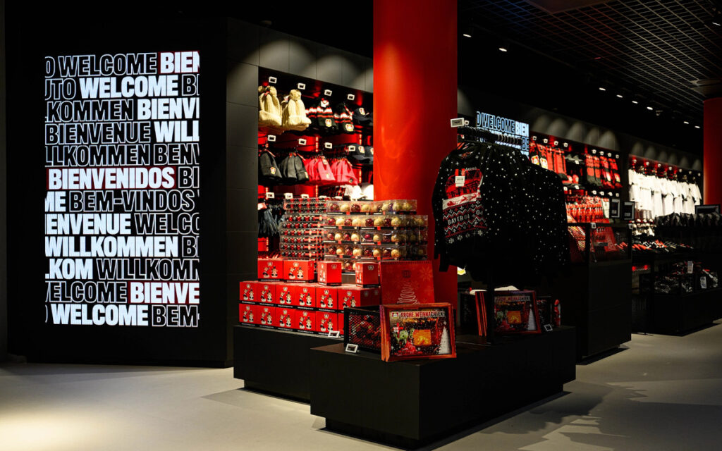 Portrait-LED im Retail-Bereich (Foto: Bayer 04 Leverkusen)