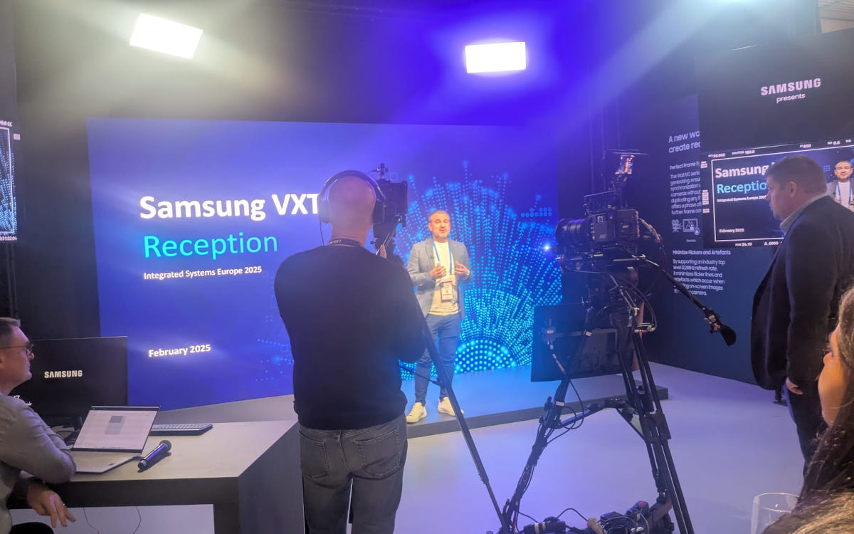 Launch von Samsung VXT 3.0 am Samsungstand (Foto: invidis)