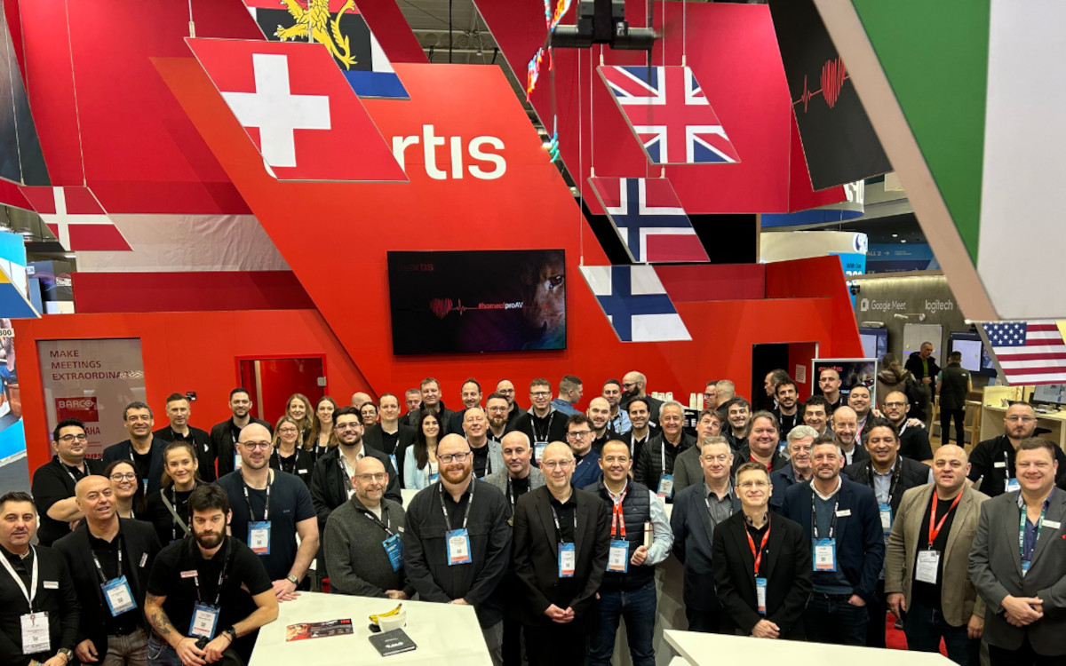 Das Team von Exertis AV auf der ISE 2025 (Foto: Exertis AV)