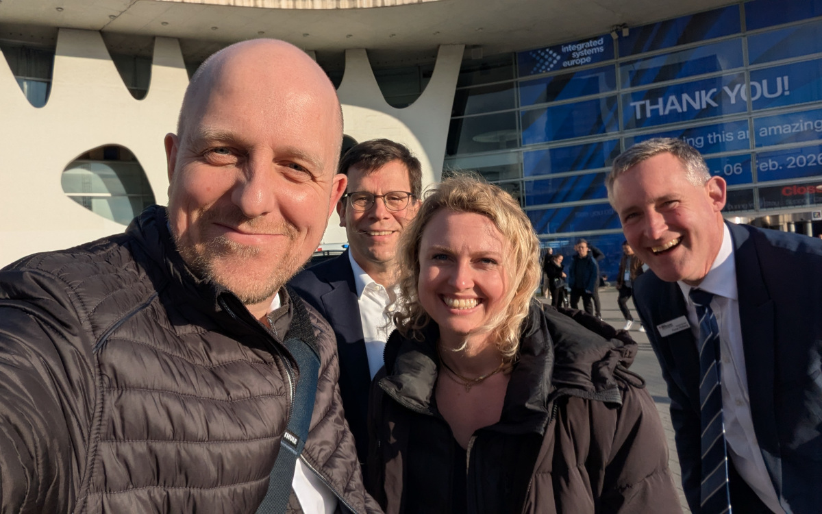 Hatten eine großartige ISE: Balthasar Mayer, Stefan Schieker, Antonia Hamberger und Florian Rotberg; ebenfalls dabei, aber nicht im Bild: Merle Mommaal und Christine Koller (Foto: invidis)