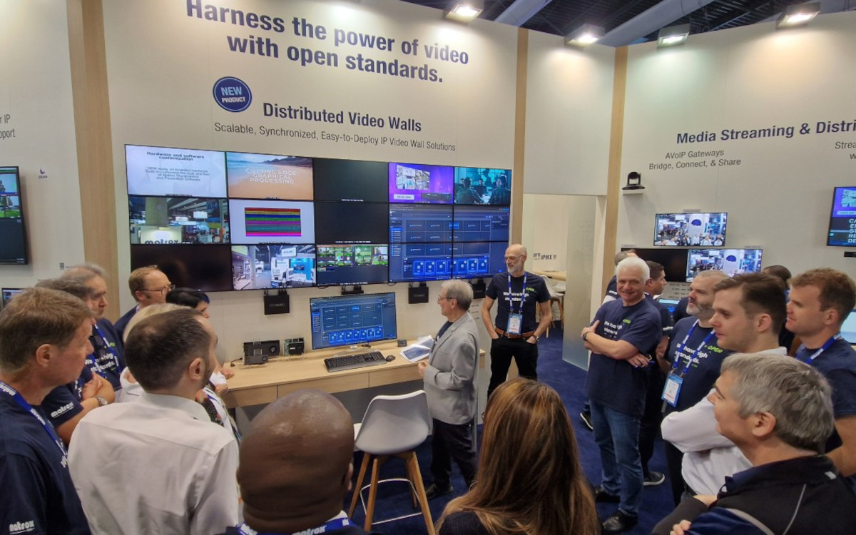 Live-Demonstration auf dem ISE-Stand von Matrox (Foto: Matrox Video)