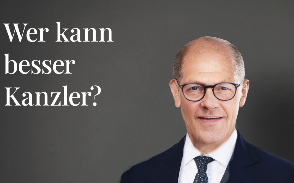 Orientierung geben: Eine Mischung zwischen Friedrich Merz und Olaf Scholz wirbt für die Stuttgarter Zeitung. (Screenshot: Zum Goldenen Hirschen)