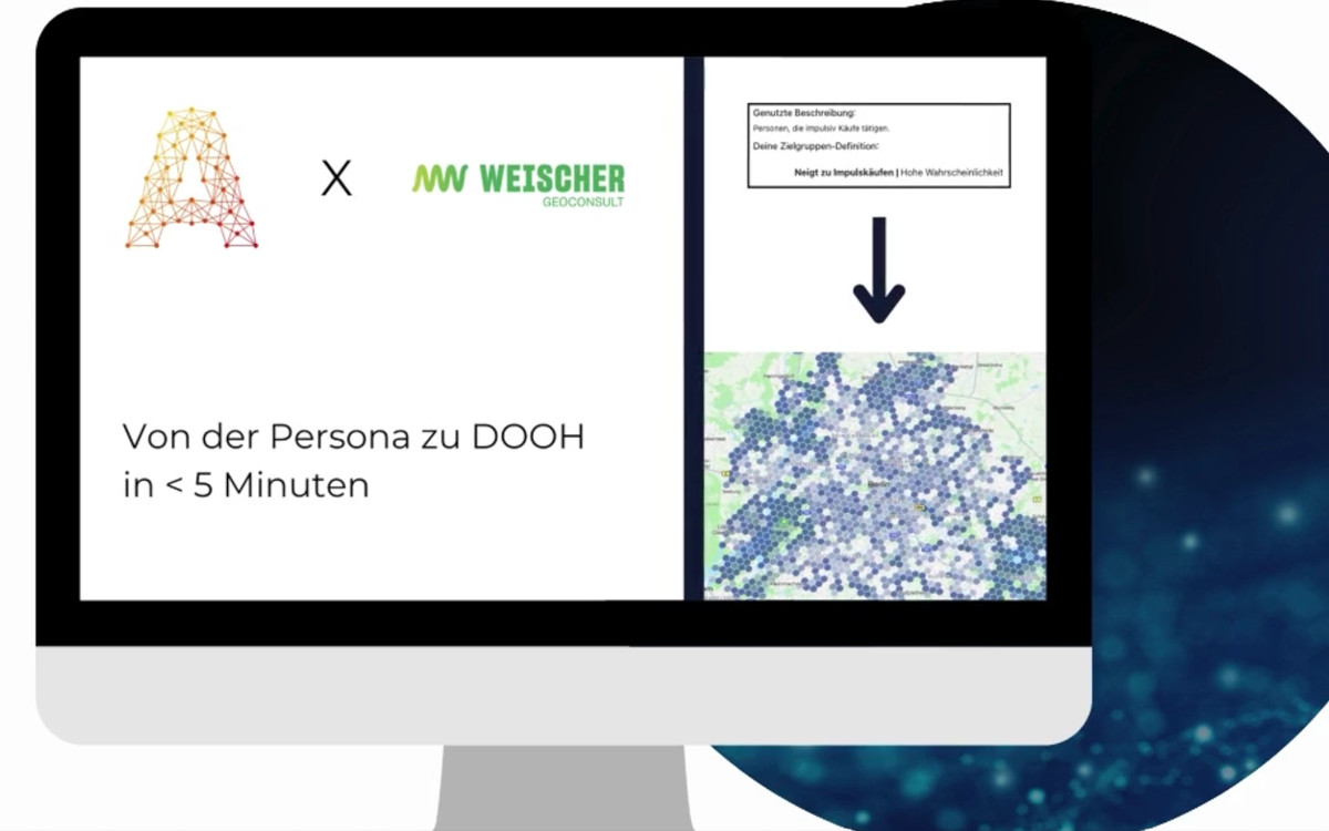 Erason und Weischer kooperieren, im mittels KI die Zielgruppenerreichung in DooH zu optimieren. (Bild: Weischer.GeoConsult)