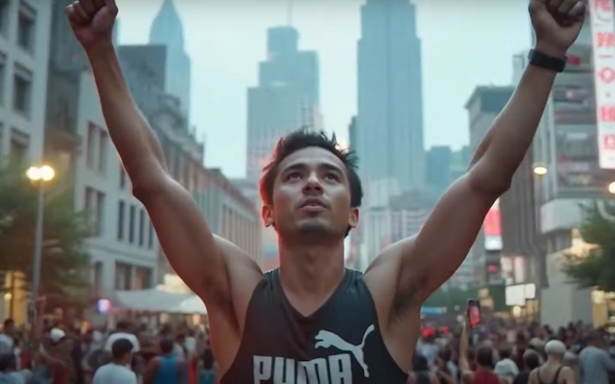 AI-generierte Kampagne von Puma (Foto: Screenshot/Puma)