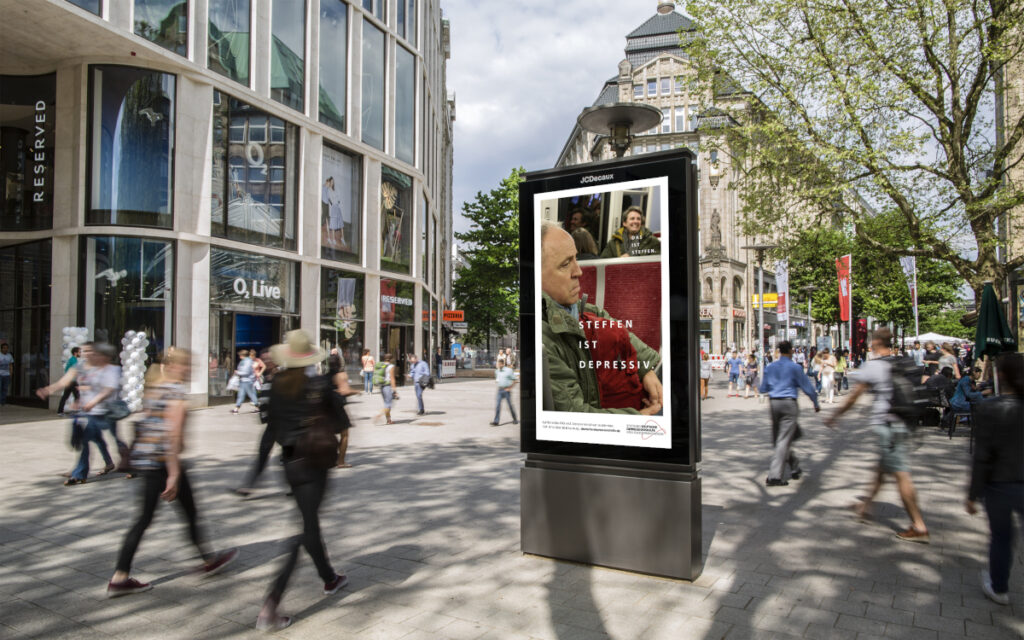 Plakatkampagne der Stiftung Depressionshilfe (Foto: Wall GmbH)