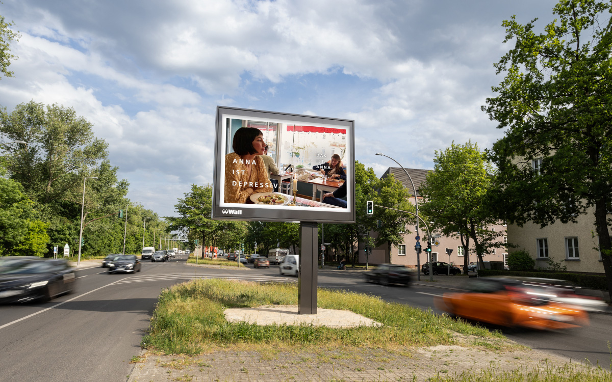 Plakatkampagne der Stiftung Depressionshilfe (Foto: Wall GmbH)
