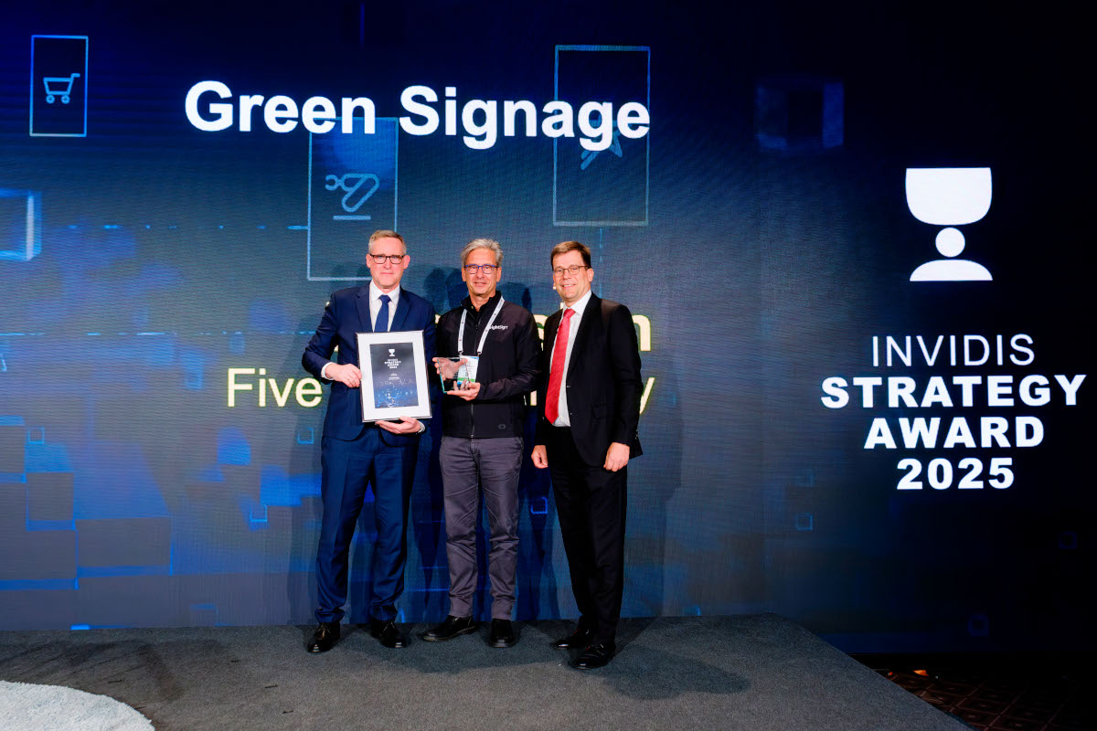 Brightsign gewinnt den Green Signage Award. (Foto: invidis)