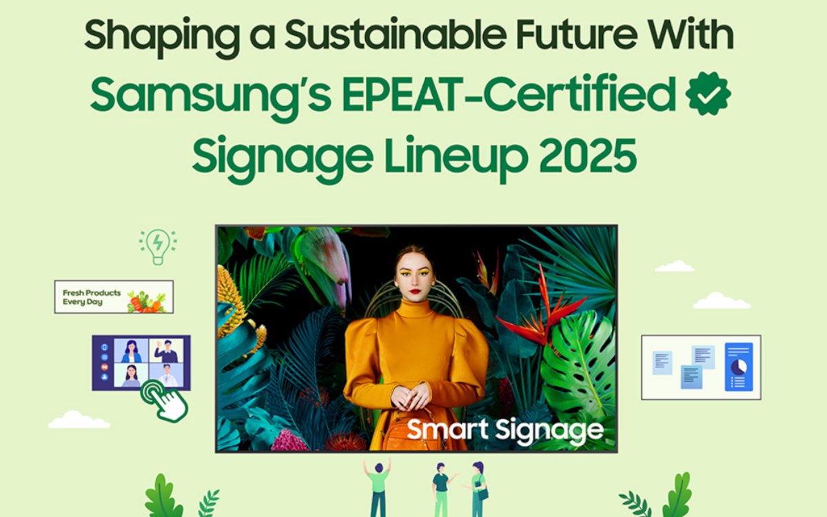Gesamtes Samsung Smart Signage Sortiment zertifiziert (Foto: Samsung)