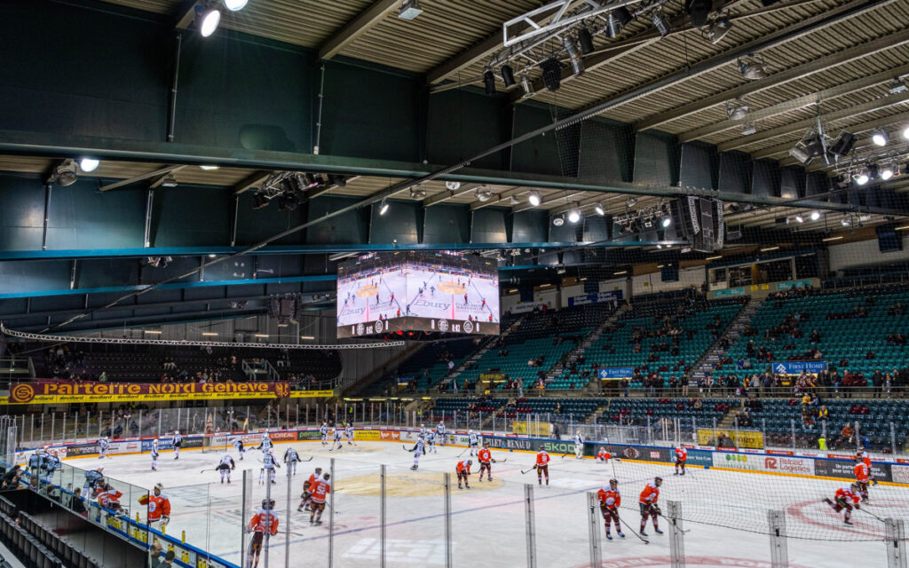 LED Video-Cube des Hockeyclubs Genève-Servette (Foto: Infiled)