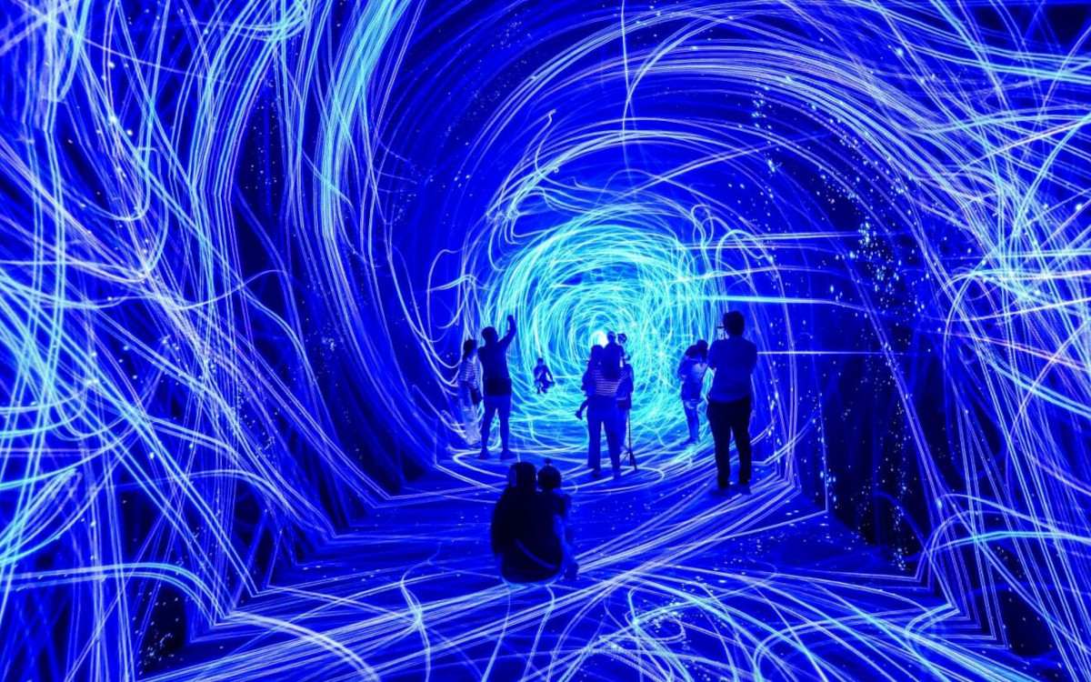 LED-Tunnel in Bangkok (Foto: Superspacetimecube)