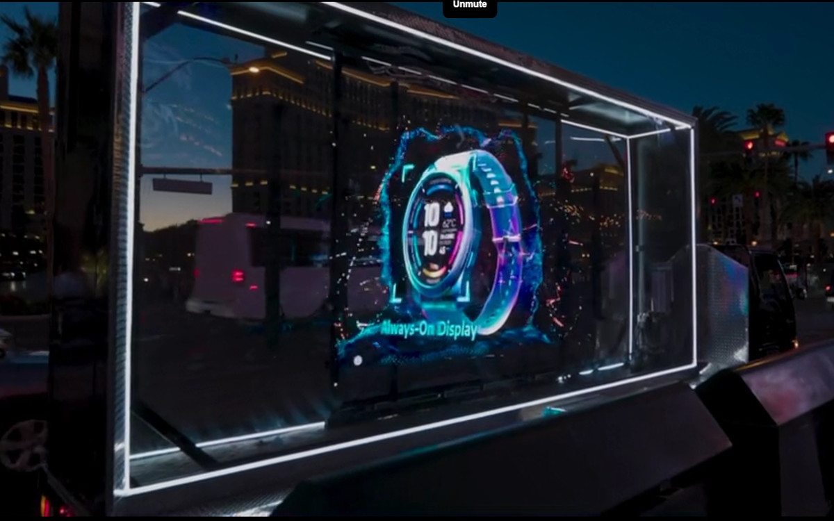 Der "Holographic Truck" im Einsatz (Foto: Screenshot/FIREFLY)