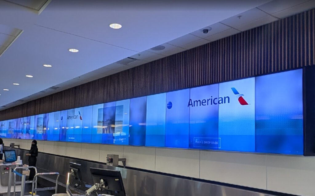 Orlando Airport Check-in Videowall (Foto: invidis)