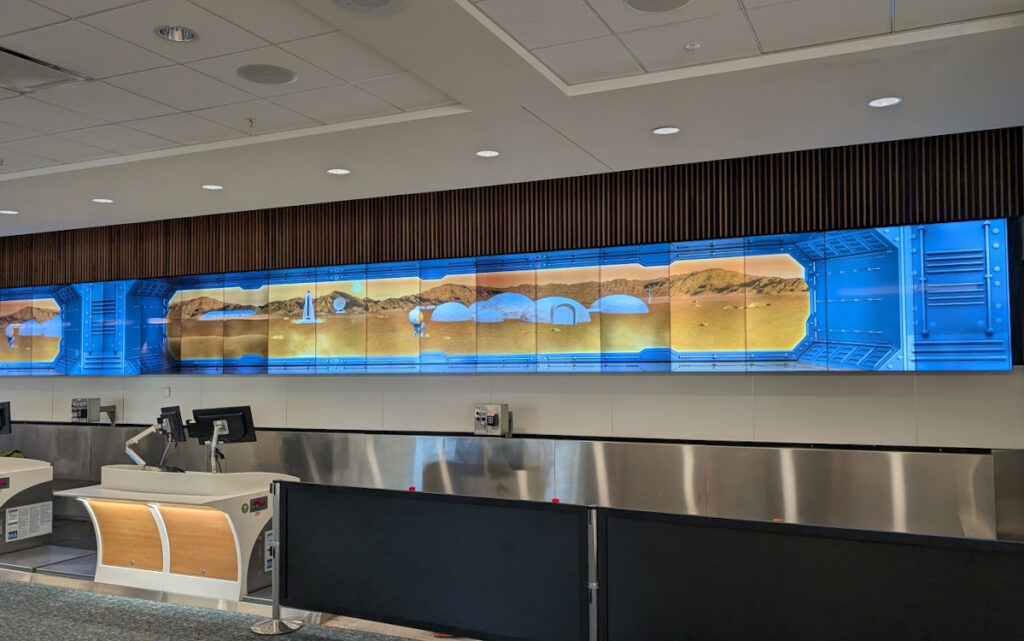 Orlando Airport Check-in Videowall (Foto: invidis)