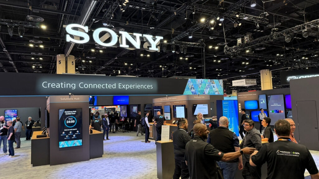 Sony-Stand auf der Infocomm (Foto: invidis)
