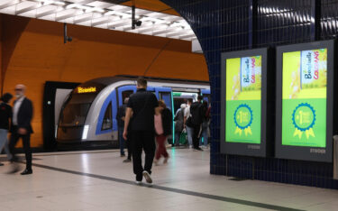 DooH-Werbung für Bonduelle-Mais (Foto: Bonduelle)