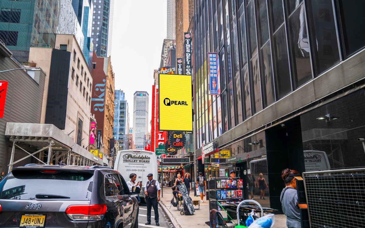 LED-Screen des neuen New Yorker Pearl-Media-Netzwerks (Foto: Pearl Media)