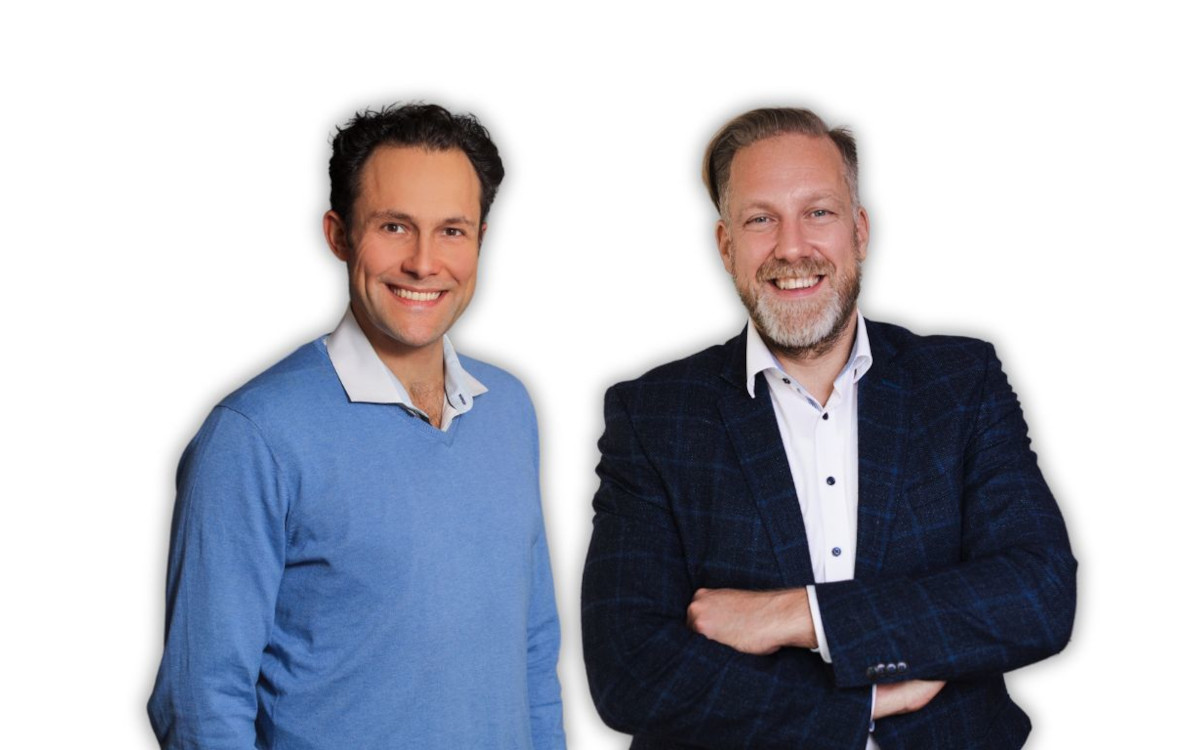 Von links: Thomas Masek, Co-CEO von Crossvertise, und Ingo Mahl, CEO der Schlüterschen Mediengruppe (Fotomontage: Schlütersche Mediengruppe)