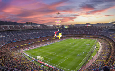 Das Flying Mesh-LED-Display des chinesischen Herstellers Filmbase (Foto: Filmbase)