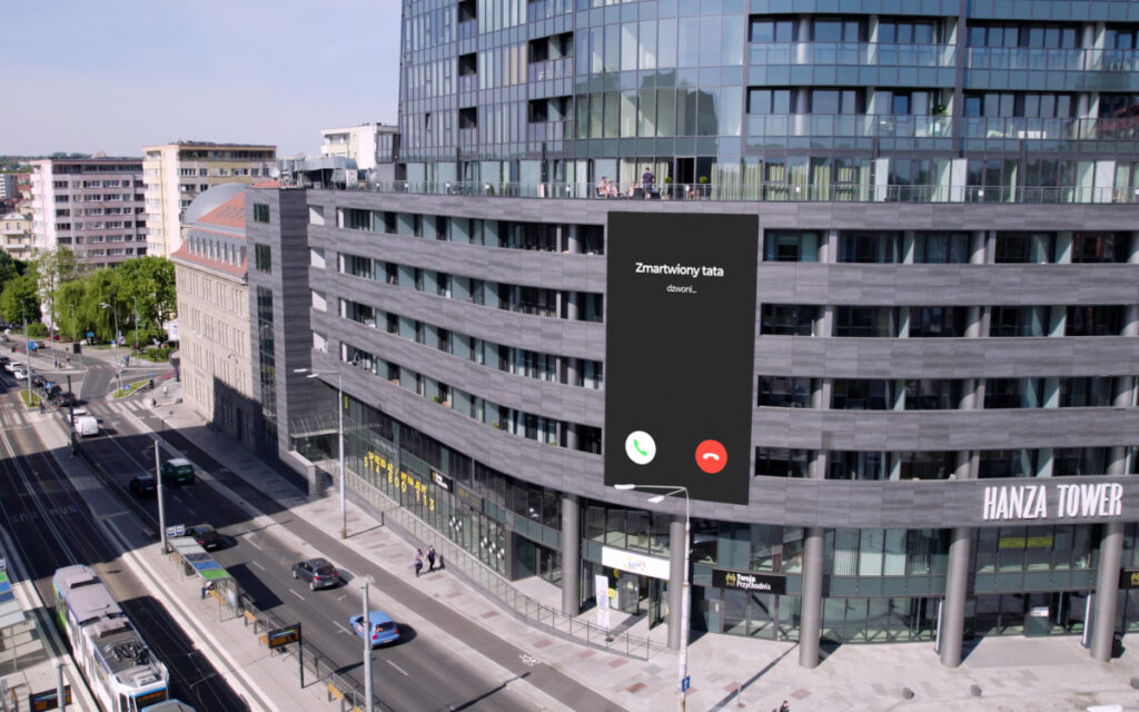 DooH-Kampagne "A Child is Missing" in Polen (Foto: Screen Network)