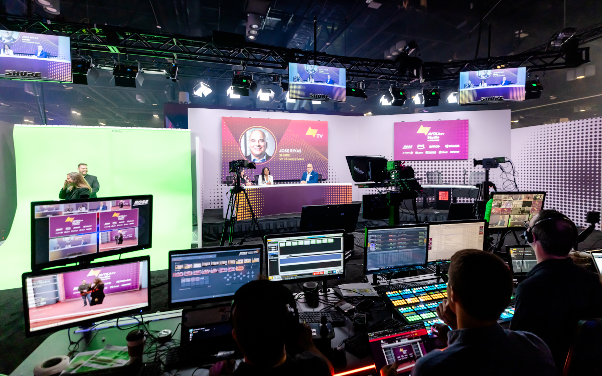 Avixa TV auf der Infocomm 2024 (Foto: AVIXA)
