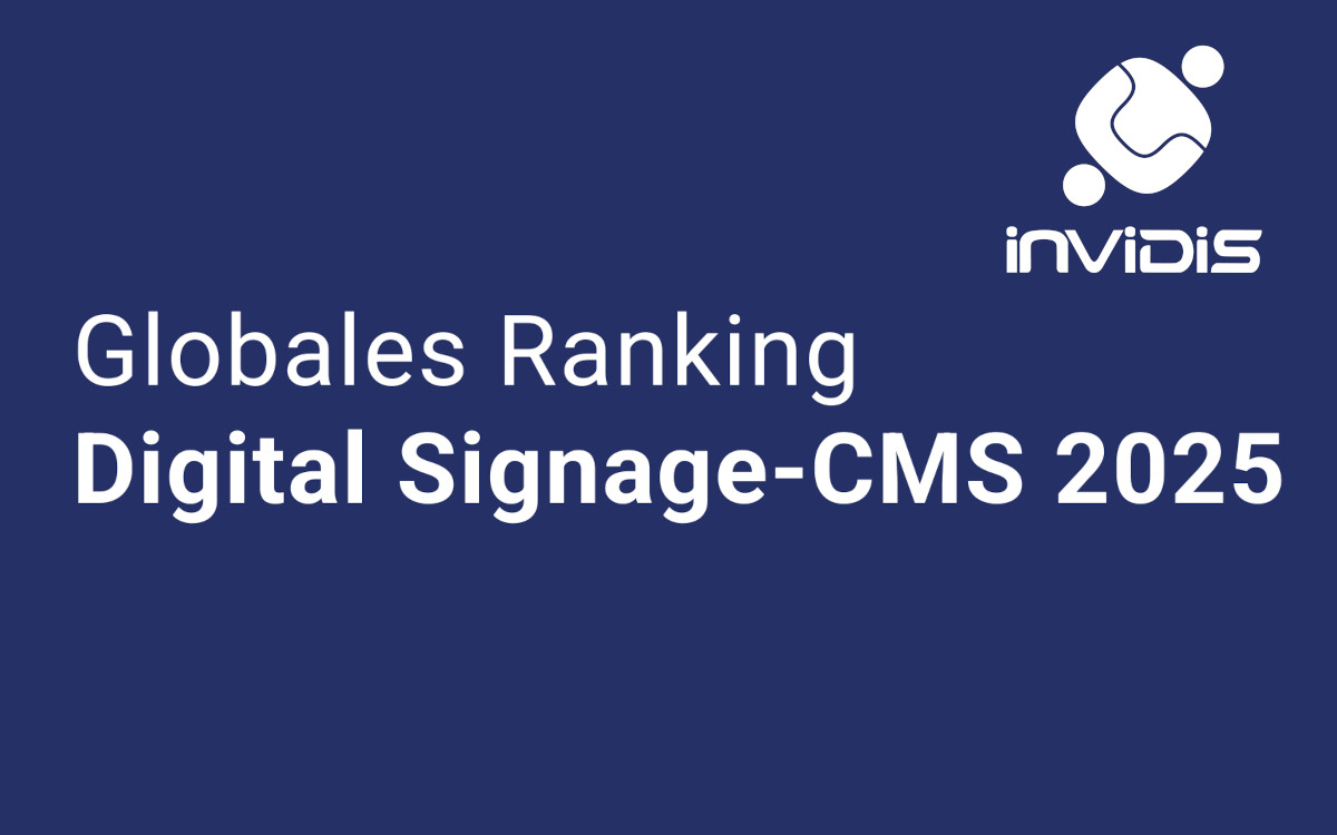 Das Digital Signage-Software-Ranking für das Jahr 2025 (Bild: invidis)