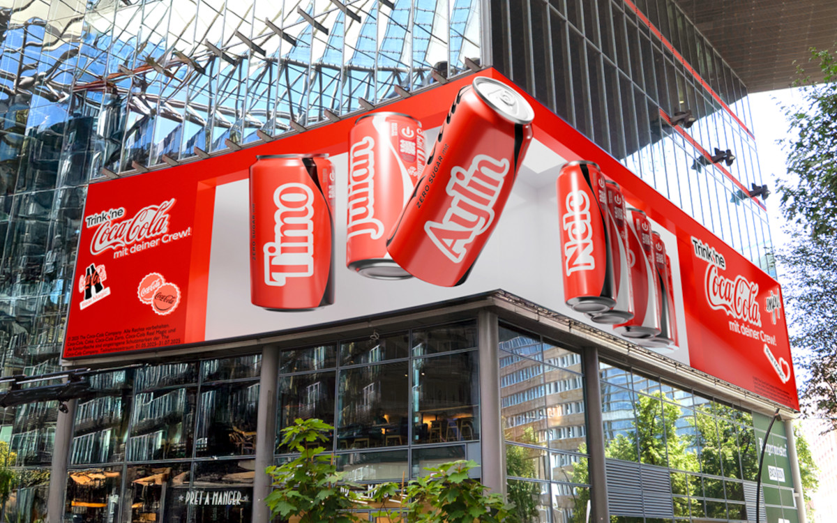 Coca-Cola-DooH am Potsdamer Platz (Foto: HYGH)