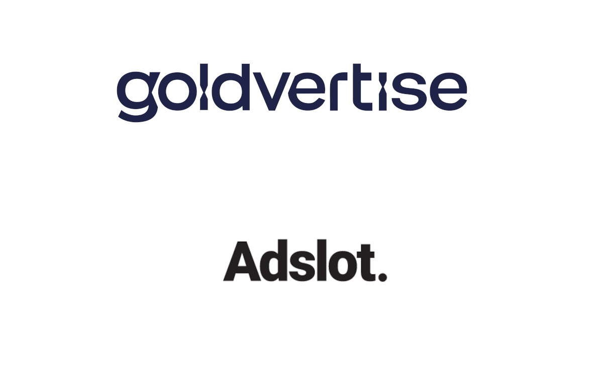 Goldvertise launcht CTV-Marktplatz mit Adslot-Technologie. (Logos: goldvertise/Adslot.)