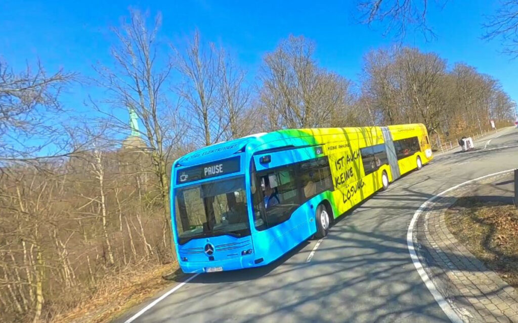 Der Klimawandelbus fährt im Linienbetrieb und ist für Veranstaltungen buchbar. (Foto: Naturpark)