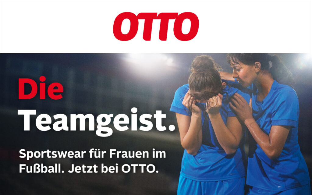 "Die Teamgeist"-Motiv der Otto-Kampagne (Foto: Bild: OTTO)