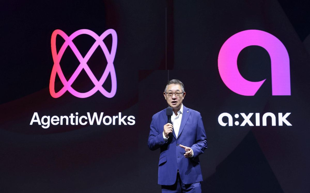 Hyun Shin-gyoon, CEO von LG CNS, kündigt Agenticworks bei einem Event in Seoul an. (Foto: LG CNS)