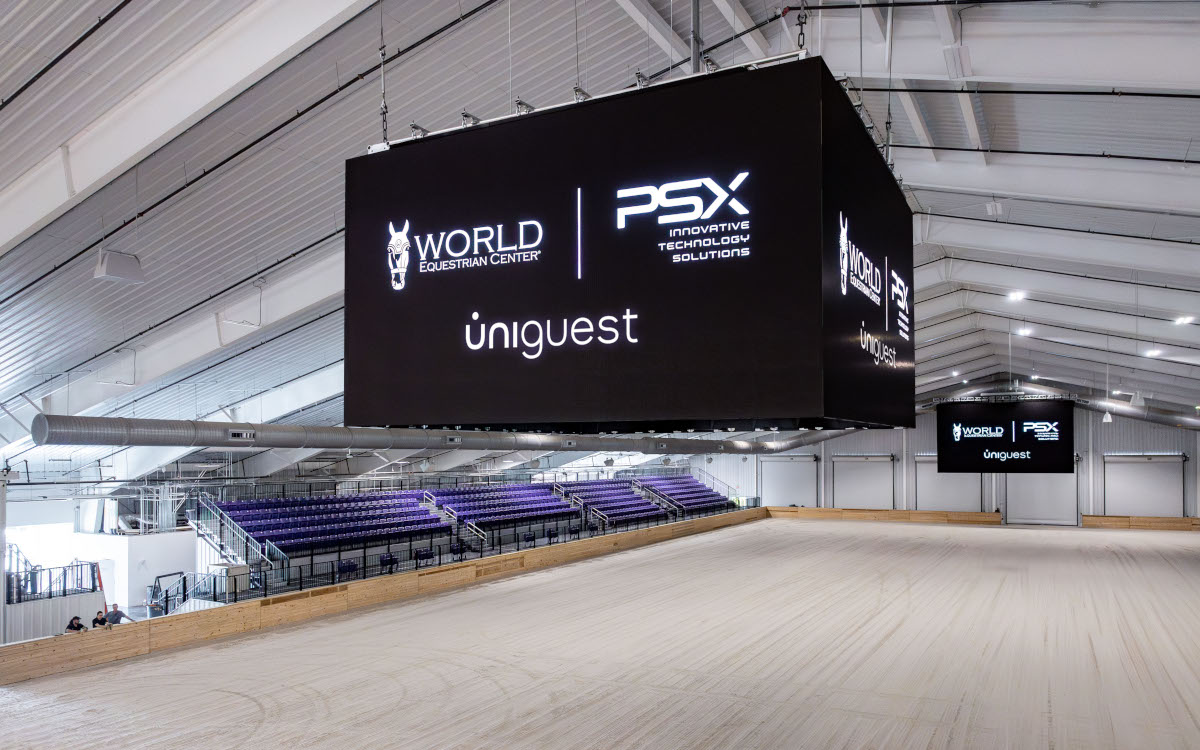 Digital Signage im WEC (Foto: Uniguest)