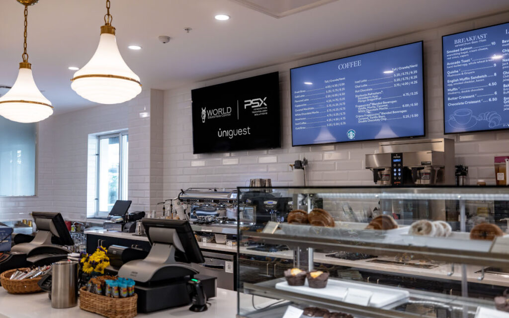 Digital Signage im WEC (Foto: Uniguest)