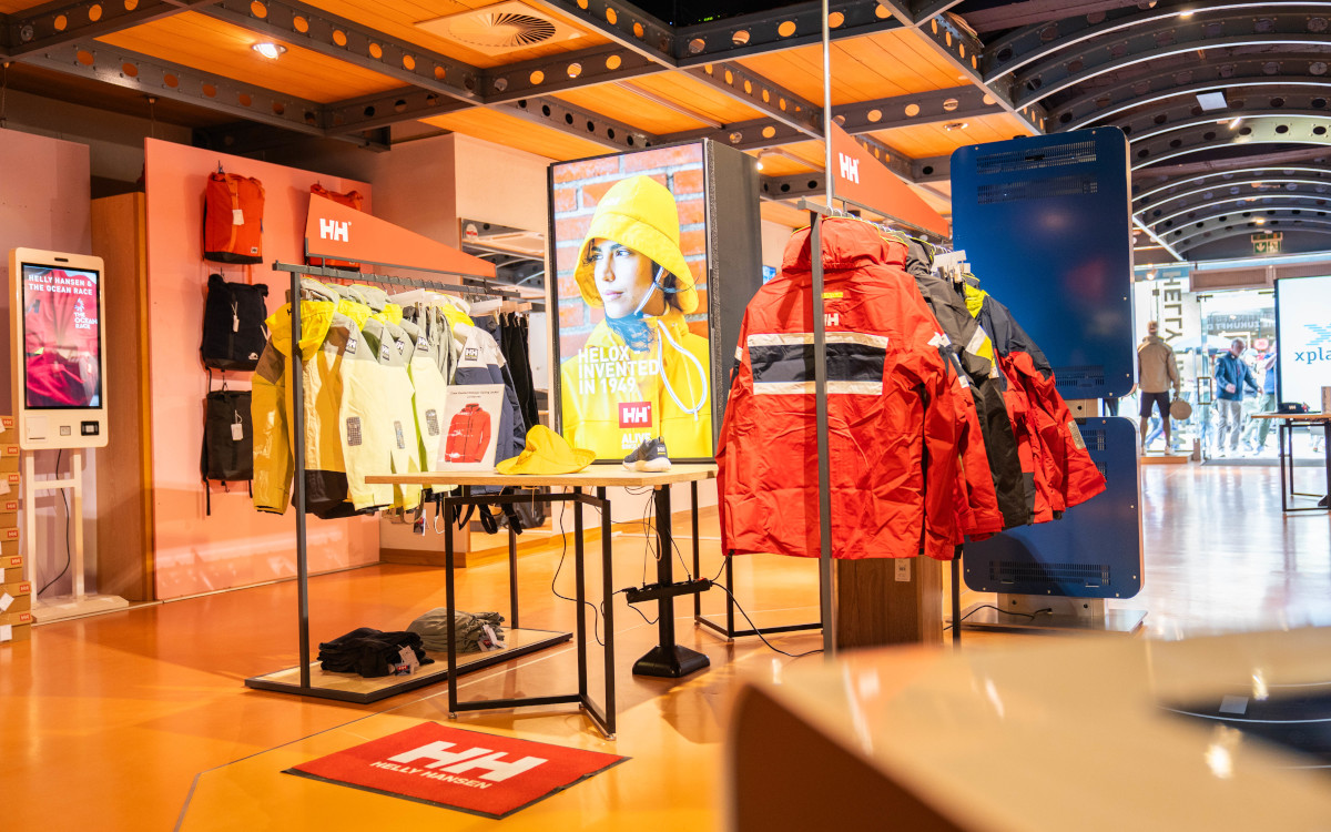 Zukunftsraum in Kiel, zurzeit mit Helly Hansen (Foto: Finja Thiede, Kiel-Marketing)
