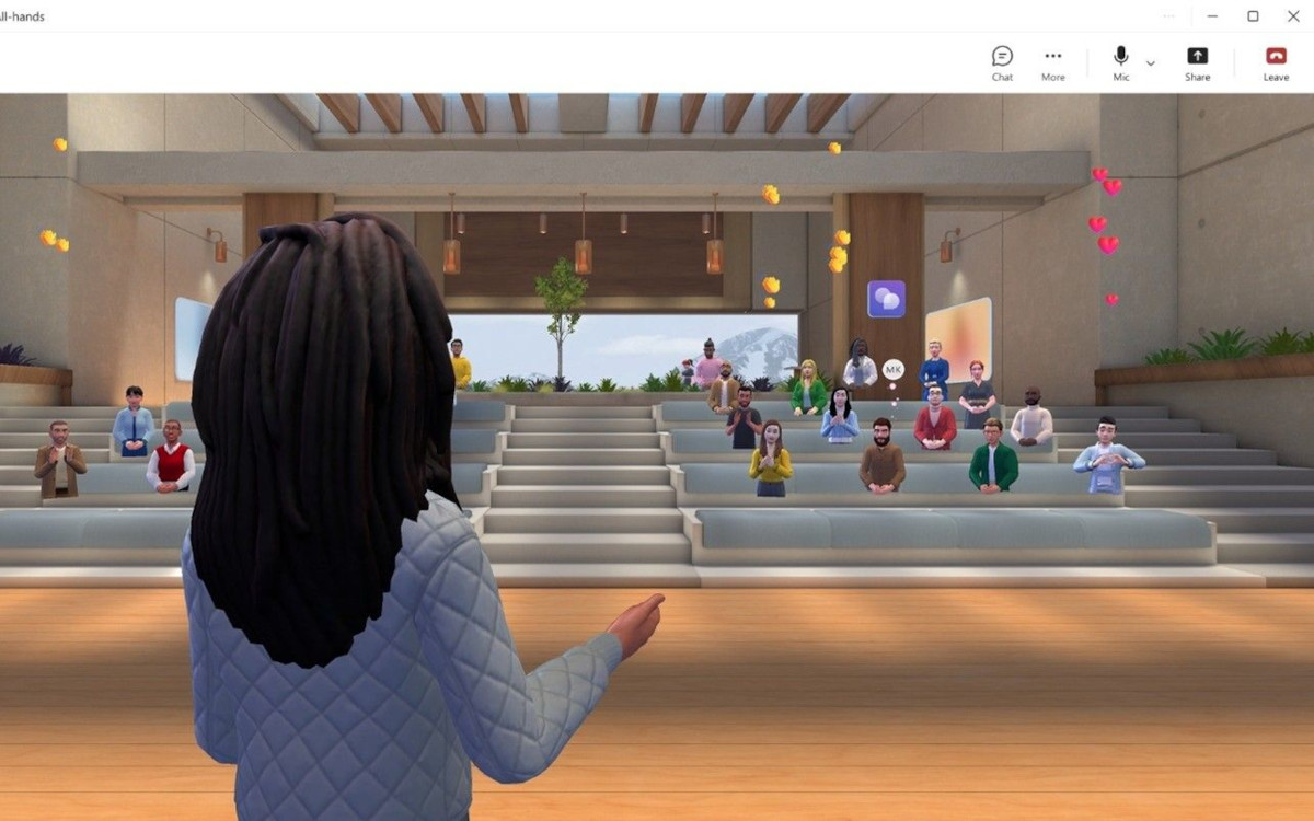 Vorschau auf Immersive Events (Foto: Microsoft Teams)