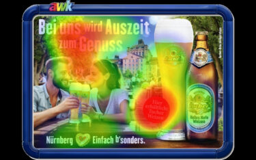 Heatmap für die Blickanalyse (Bild: AWK)