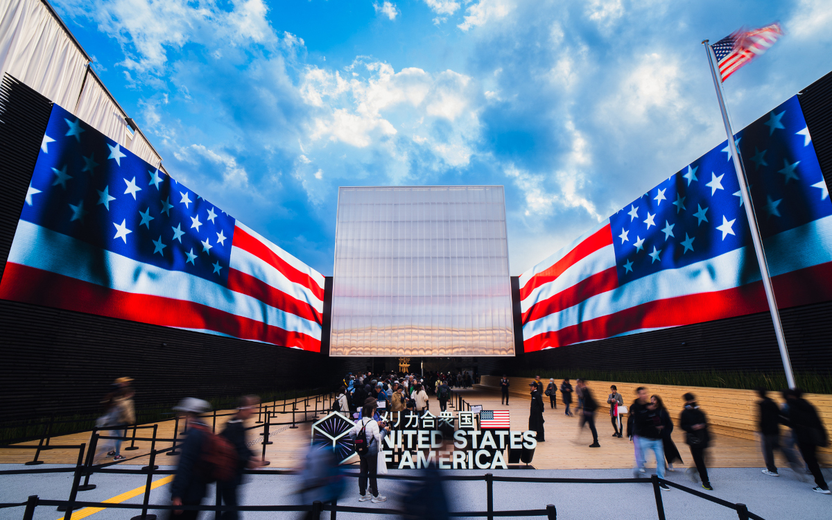 USA-Pavillon auf der Expo 2025 (Foto: Hufton + Crow)